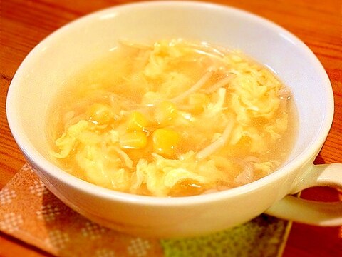 とろり♪やさしい味の春雨卵スープ